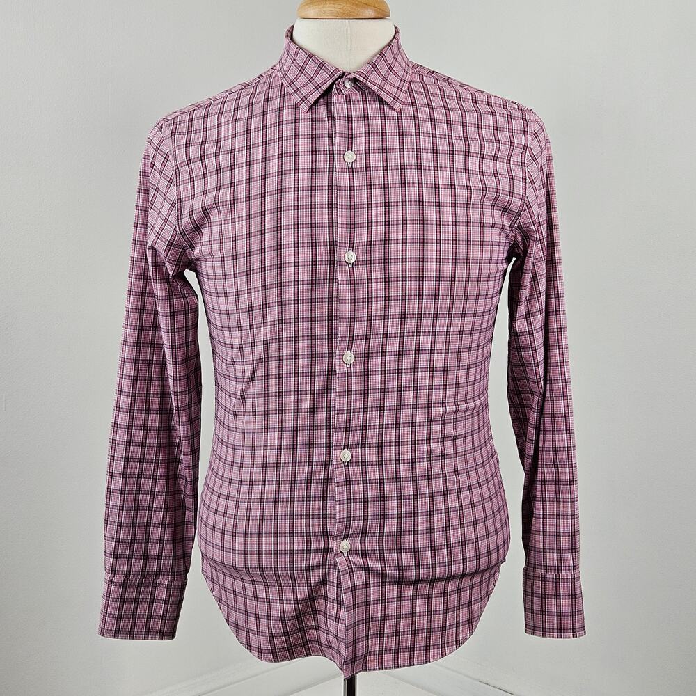 Bonobos Performance Tech Pink Button-Up‎ Dress Shirt | Men's Small
